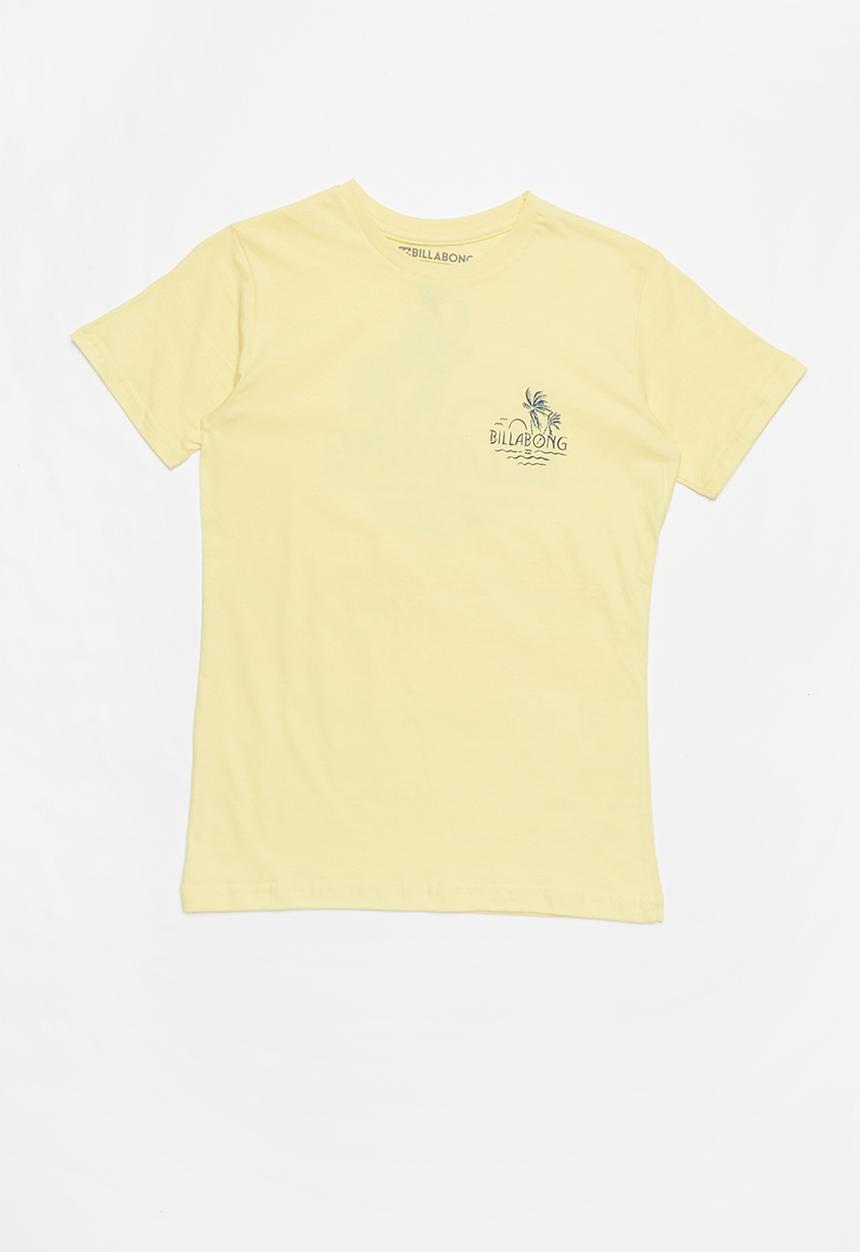 Billabong  - Social club short sleeve tee - yellow