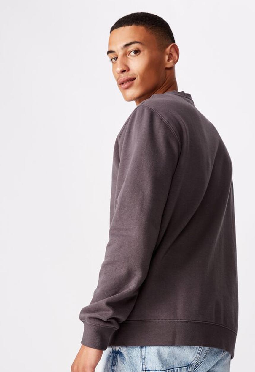 Cotton On - Modern edition crew fleece  - faded slate