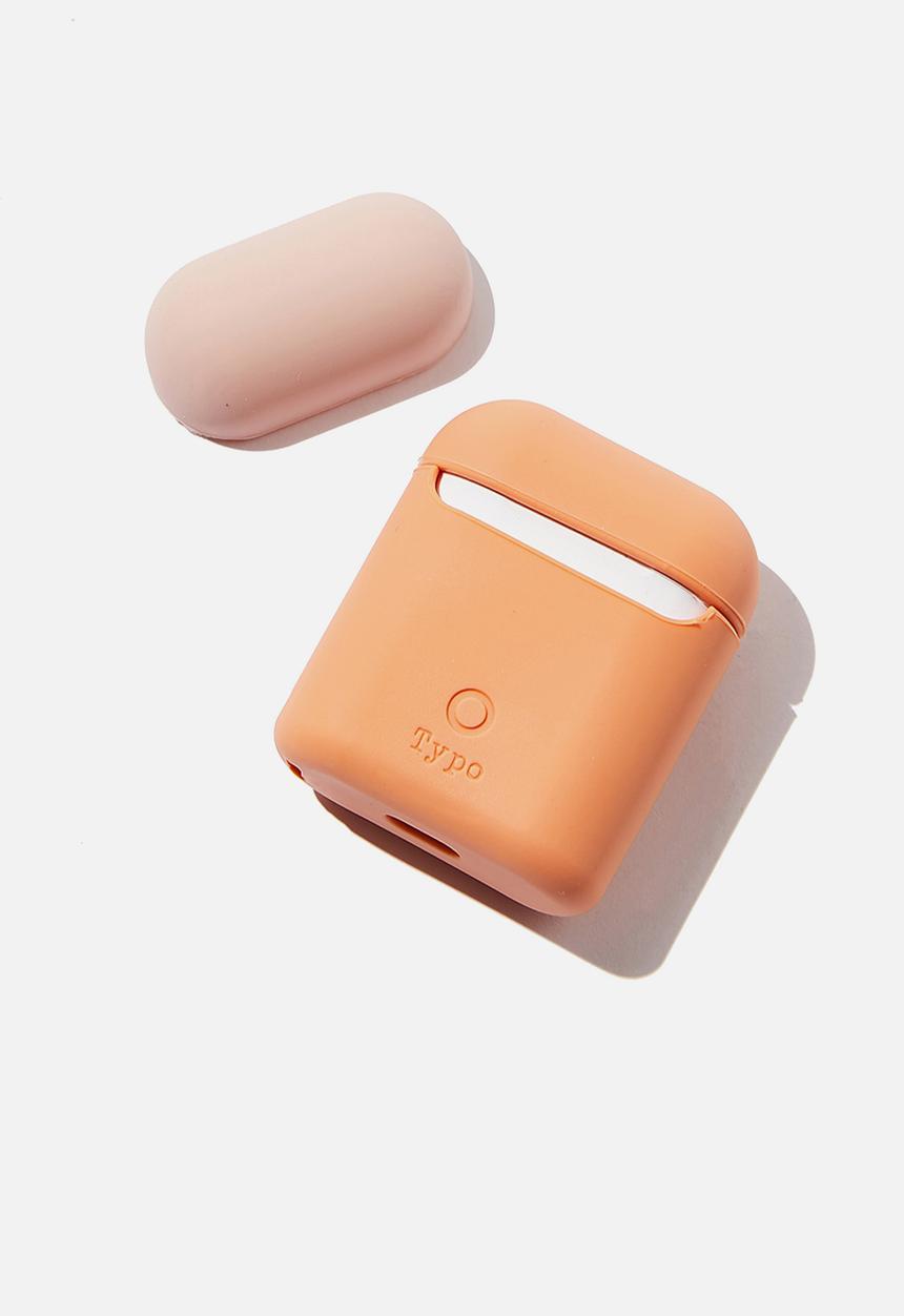 Typo - Ear pod sleeve - orange & pink