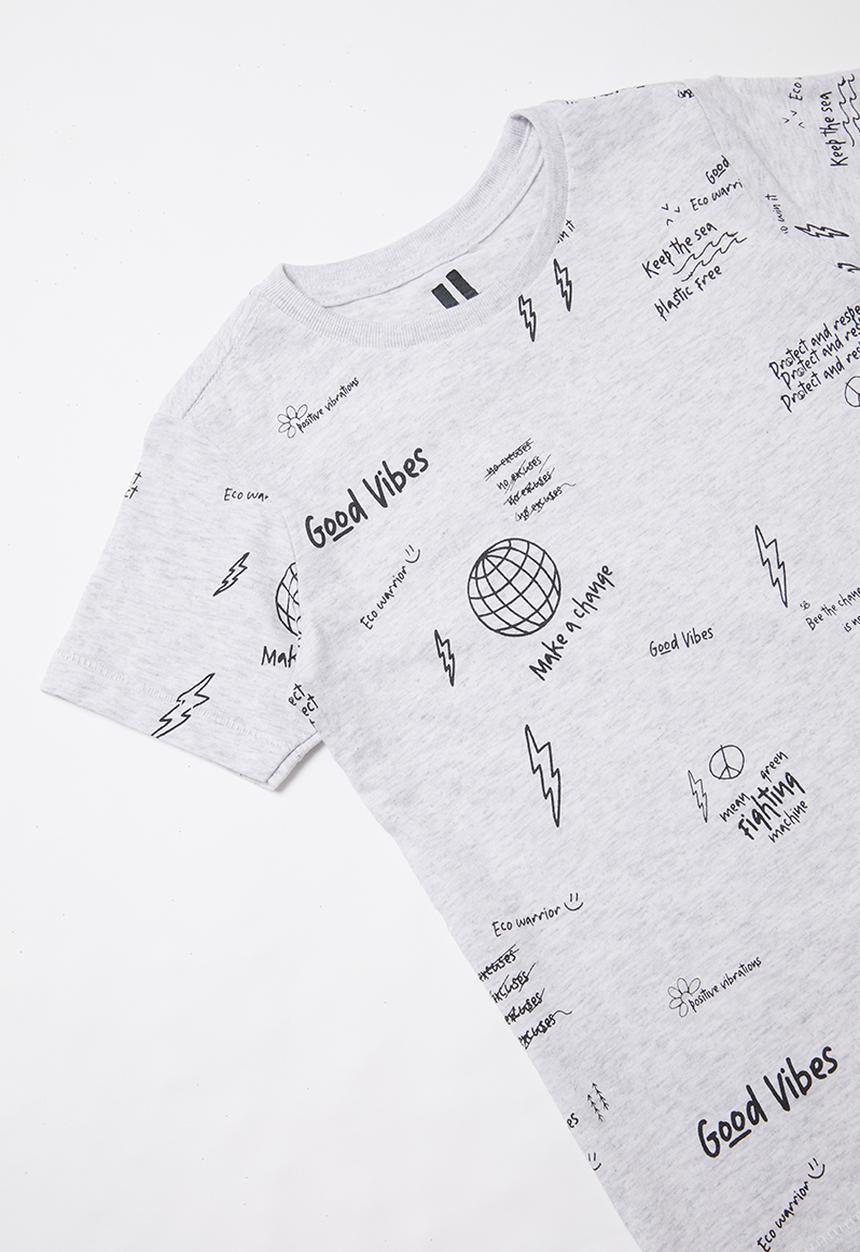 Cotton On - Max short sleeve tee - summer grey marle