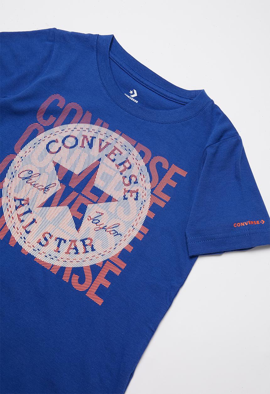 Converse - Converse boys overlay chuck patch tee - blue