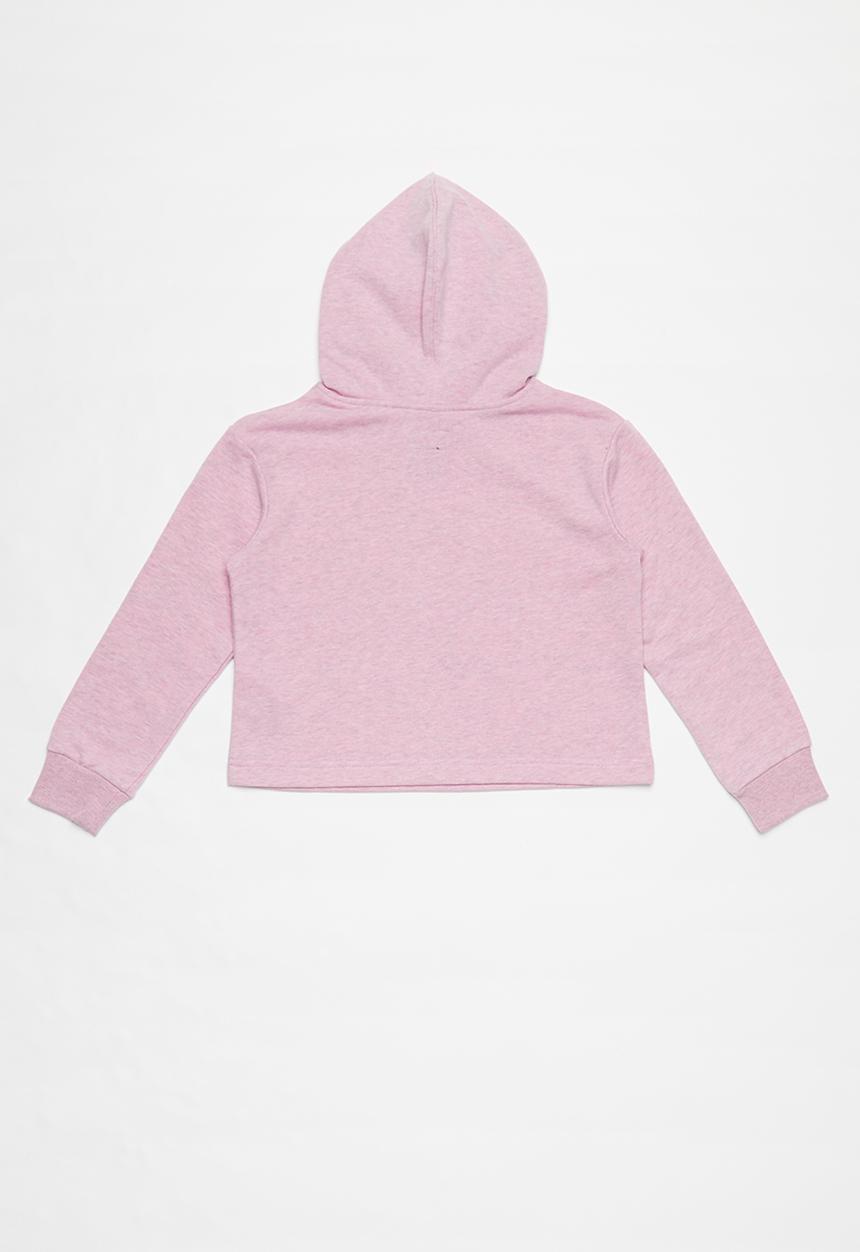 Converse - Converse girls overdye chuck patch hoody - pink