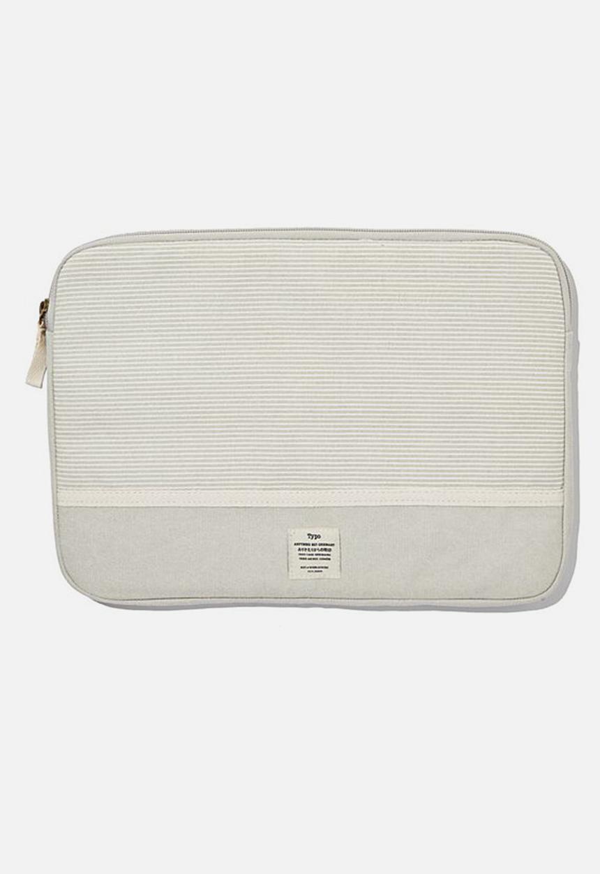 Typo - Canvas 13 inch laptop case - grey