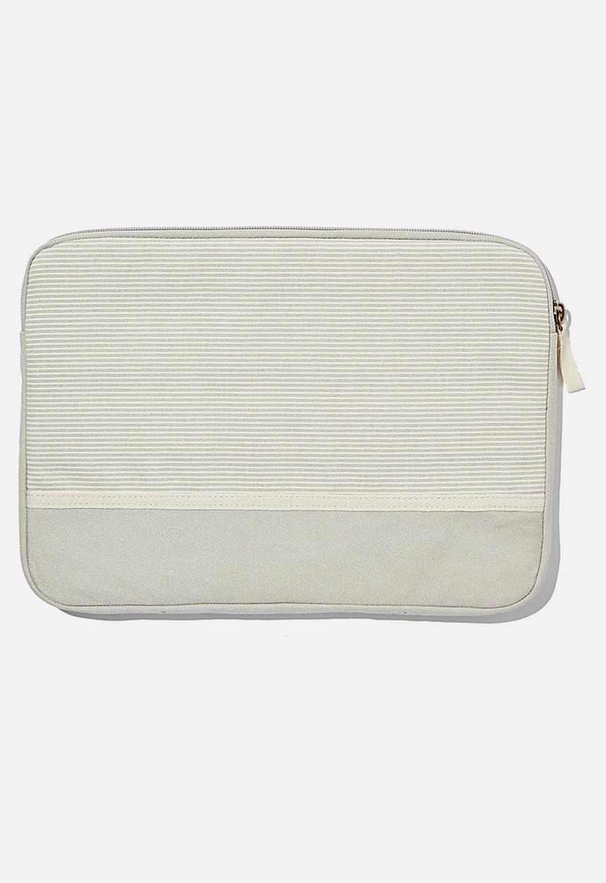 Typo - Canvas 13 inch laptop case - grey