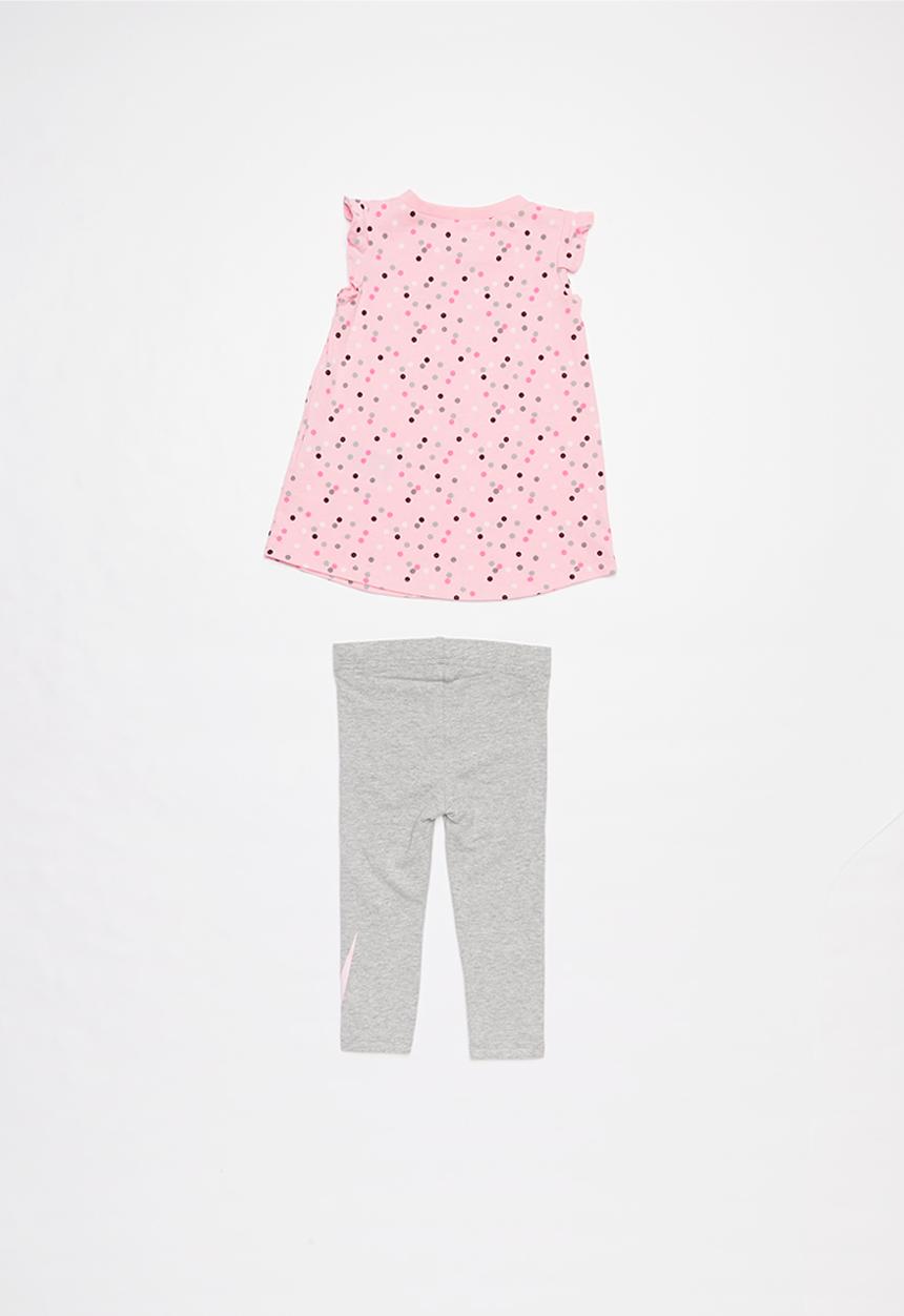 Nike - Swooshoot tunic legging set - grey & pink