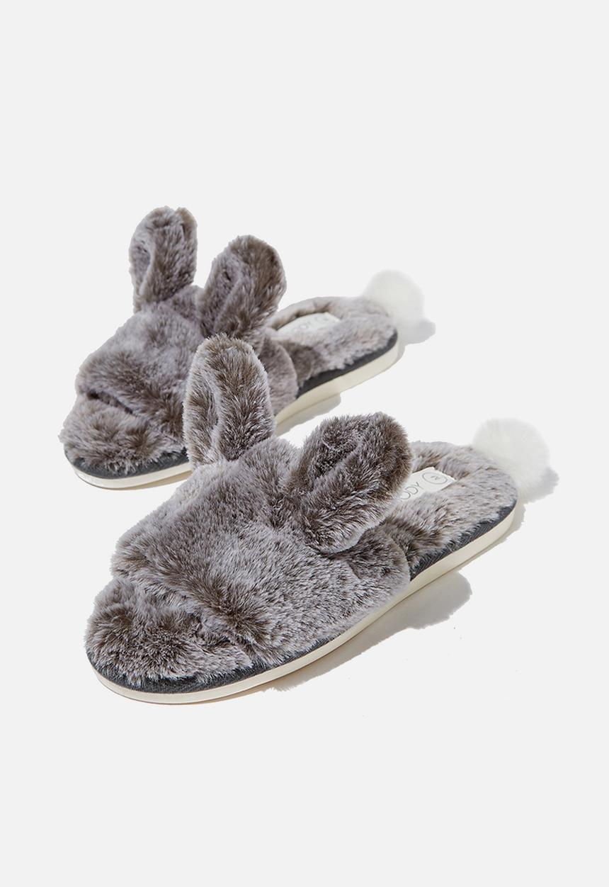 Cotton On - Novelty slide slipper - grey