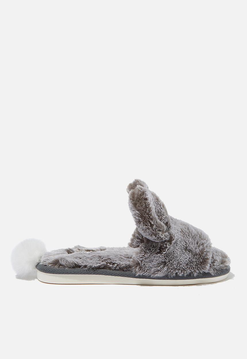 Cotton On - Novelty slide slipper - grey