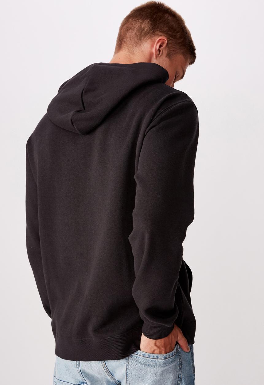 Cotton On - Permanent paradise fleece pullover - washed black