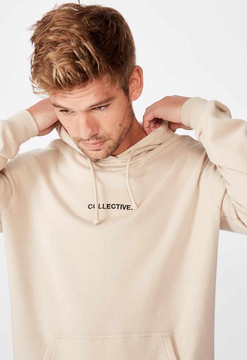 Cotton On - Collective fleece pullover - stone clay