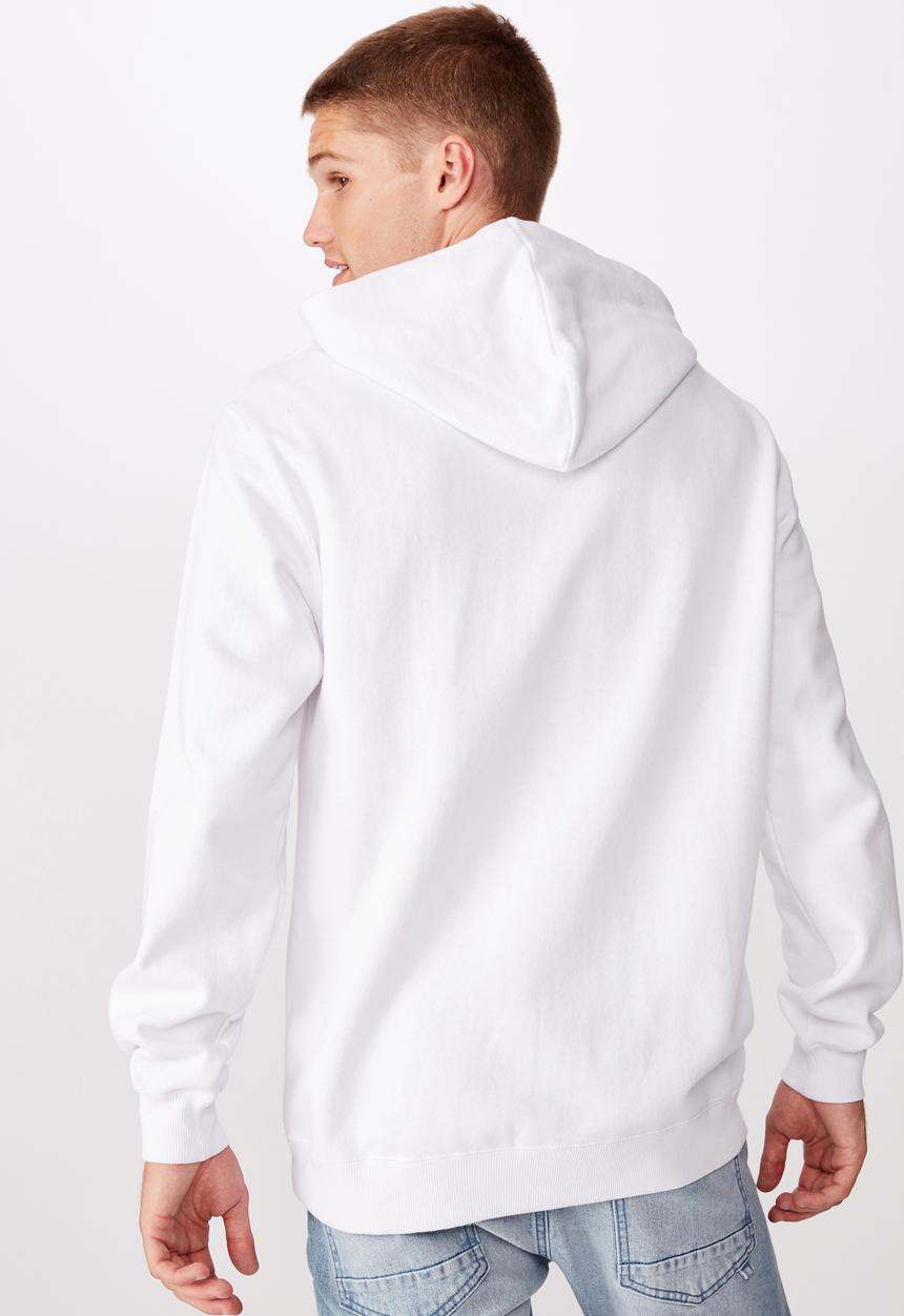 Cotton On - Coke boxed collab fleece pullover - white