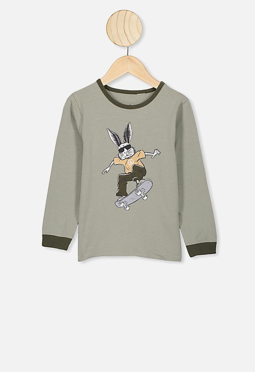 Cotton On - Orlando long sleeve pj set - green 