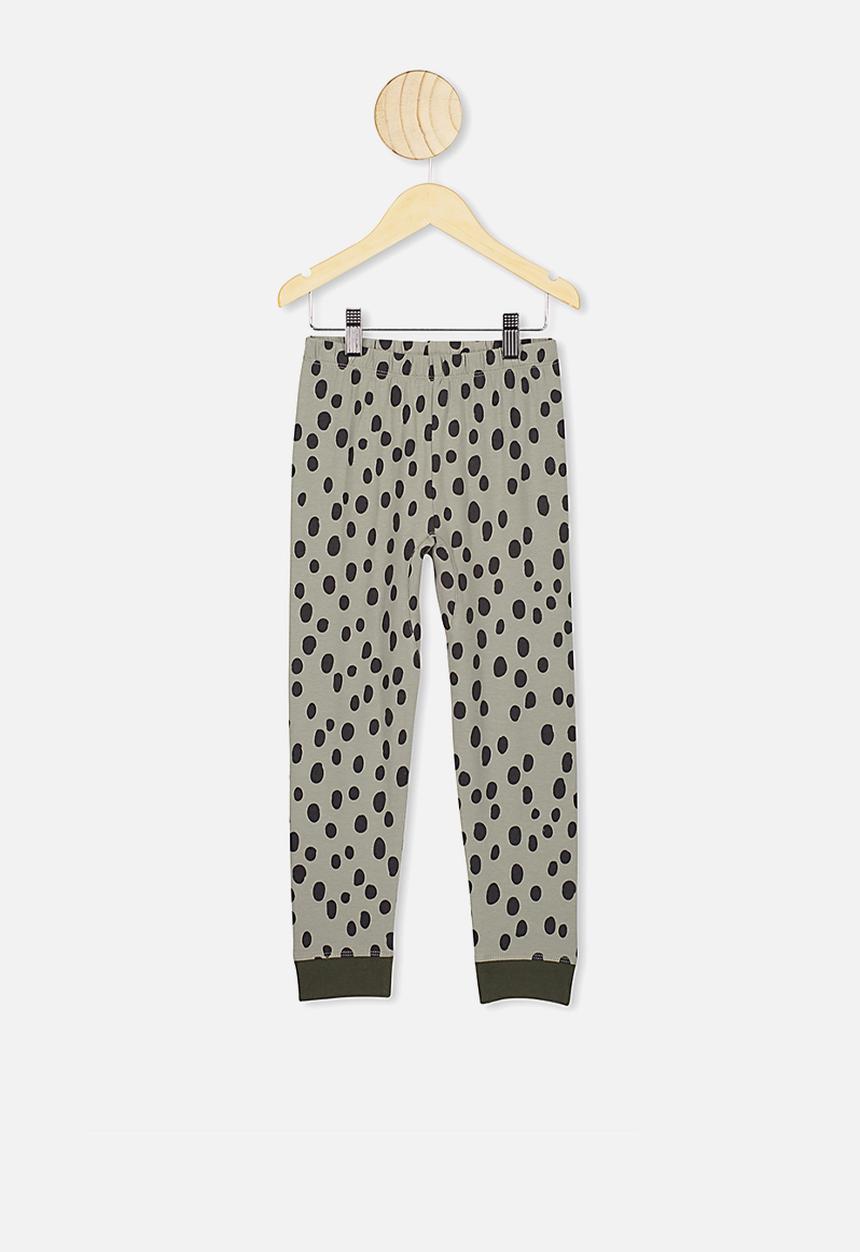 Cotton On - Orlando long sleeve pj set - green 