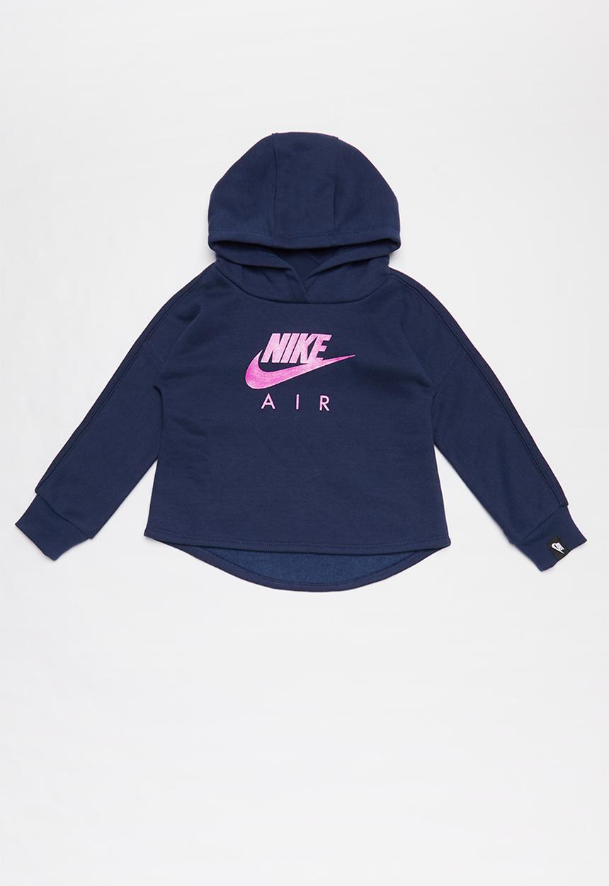 Nike - Nike girls sportswear air pull over hoodie - navy