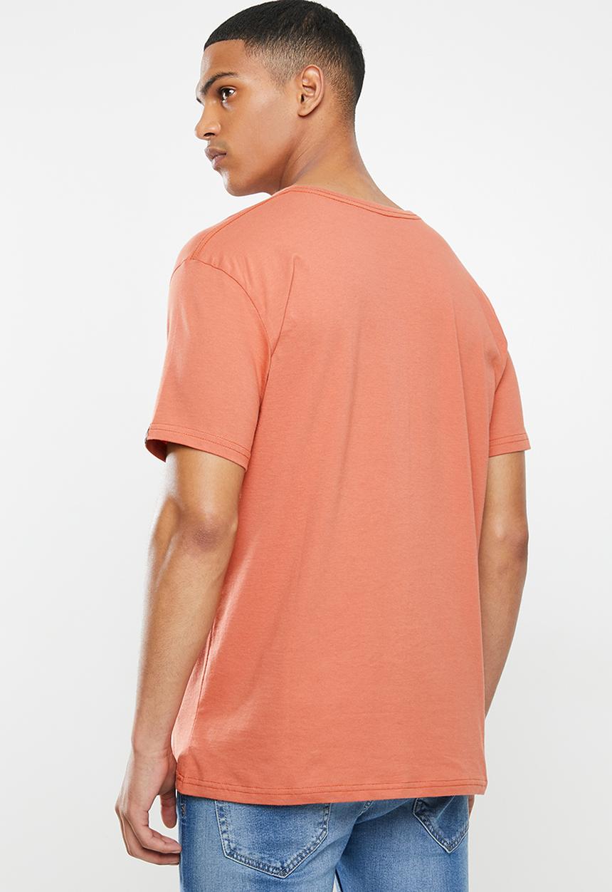 Quiksilver - Comp logo tee - rust