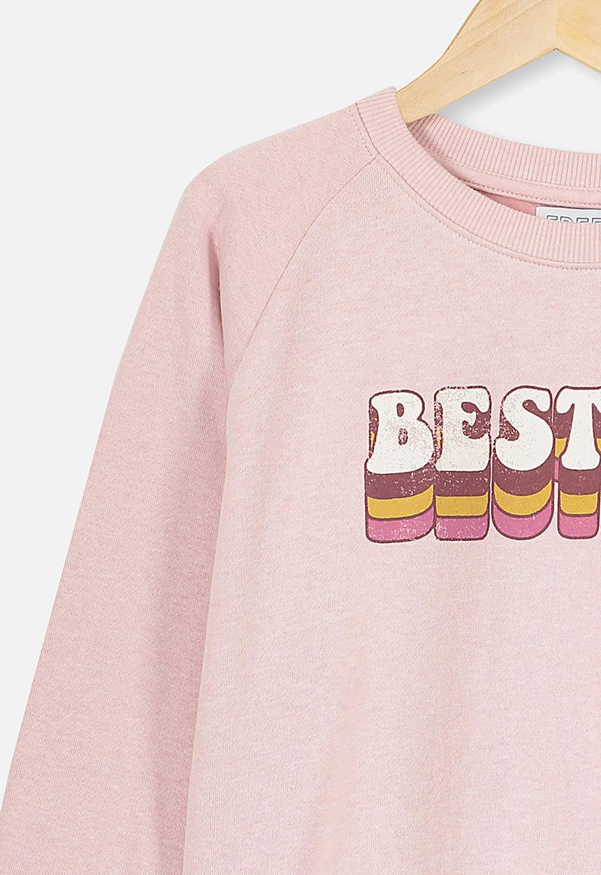 Free by Cotton On - Boxy crew neck jumper - pink