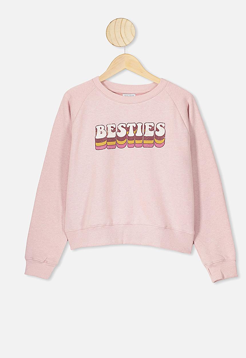Free by Cotton On - Boxy crew neck jumper - pink