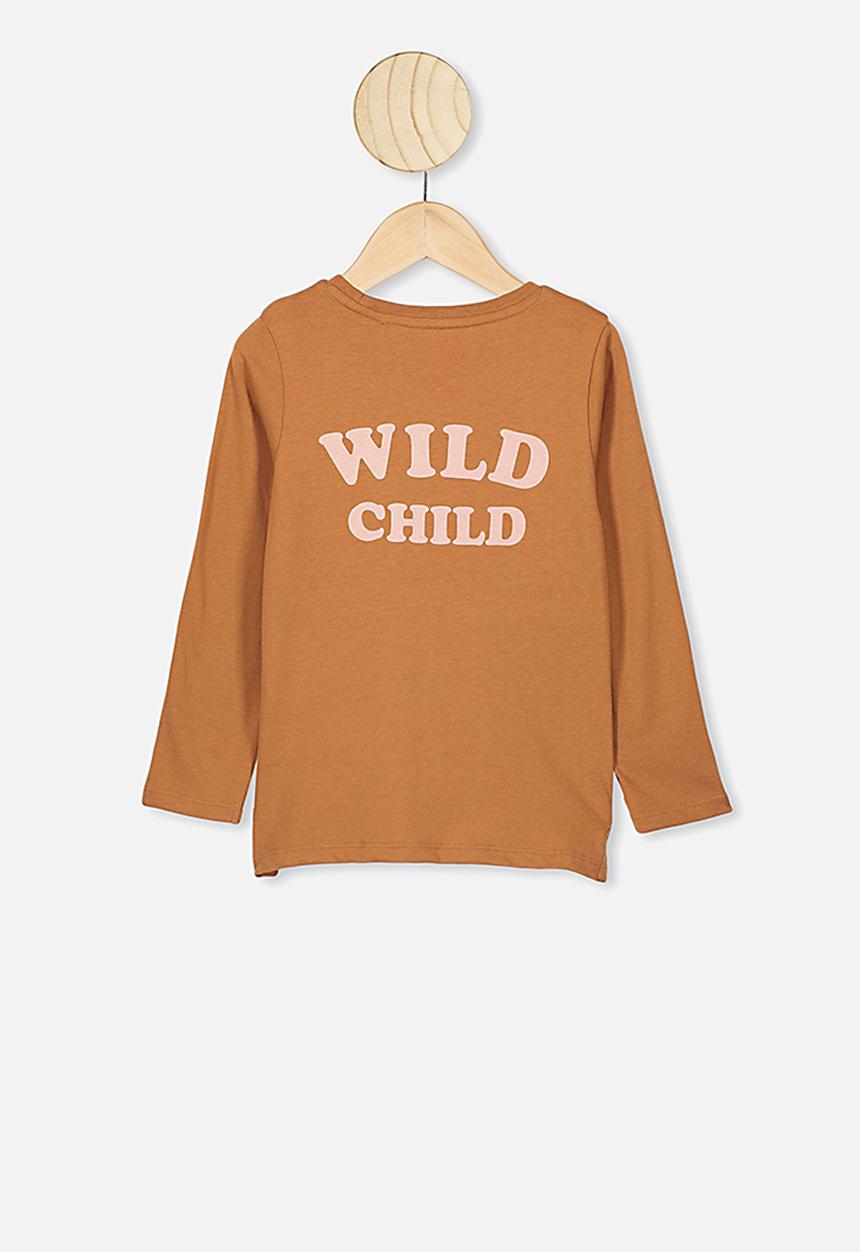 Cotton On - Penelope long sleeve tee - caramel toffee