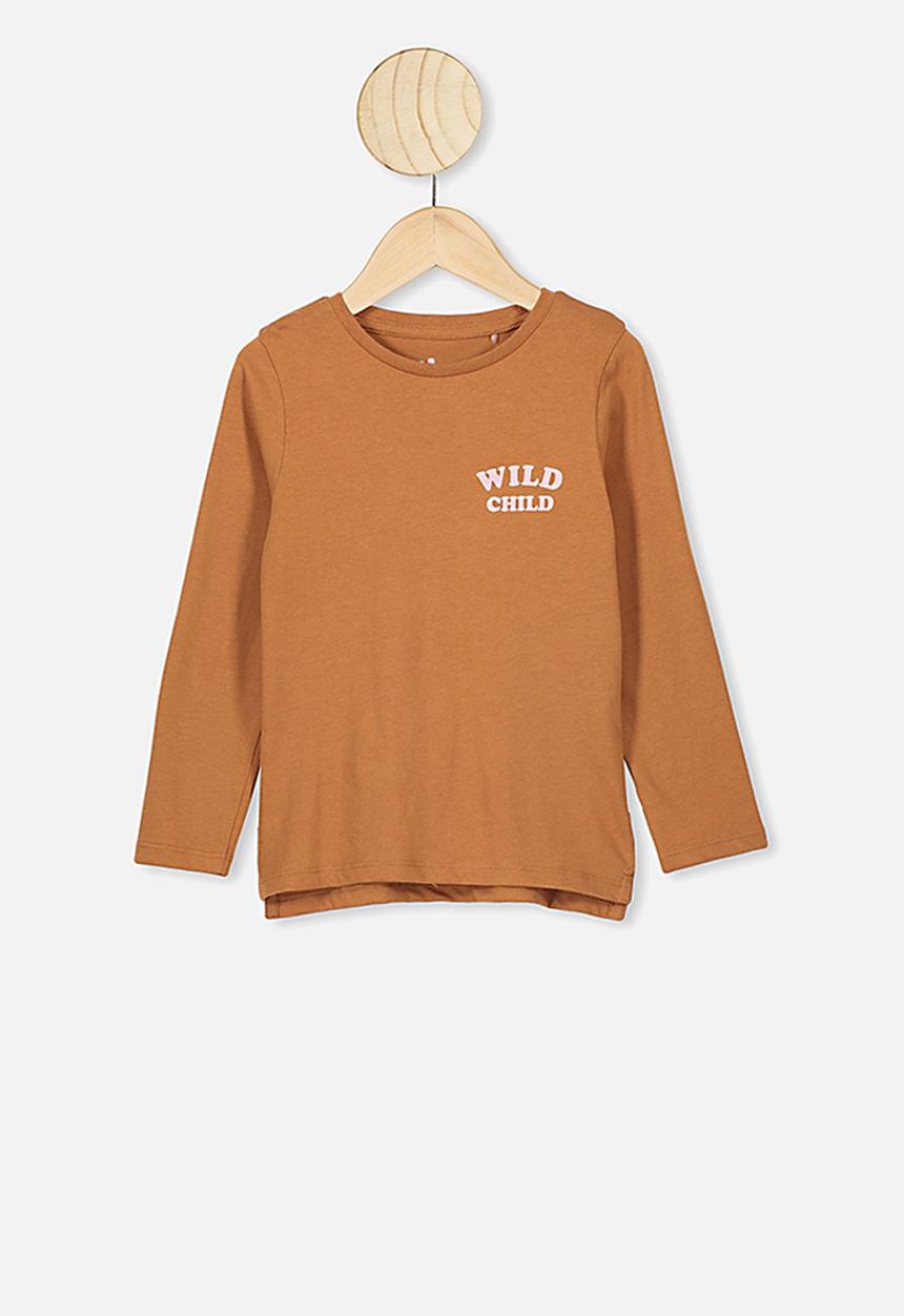 Cotton On - Penelope long sleeve tee - caramel toffee