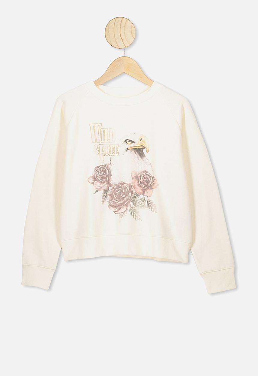 Free by Cotton On - Boxy crew neck jumper - cream 