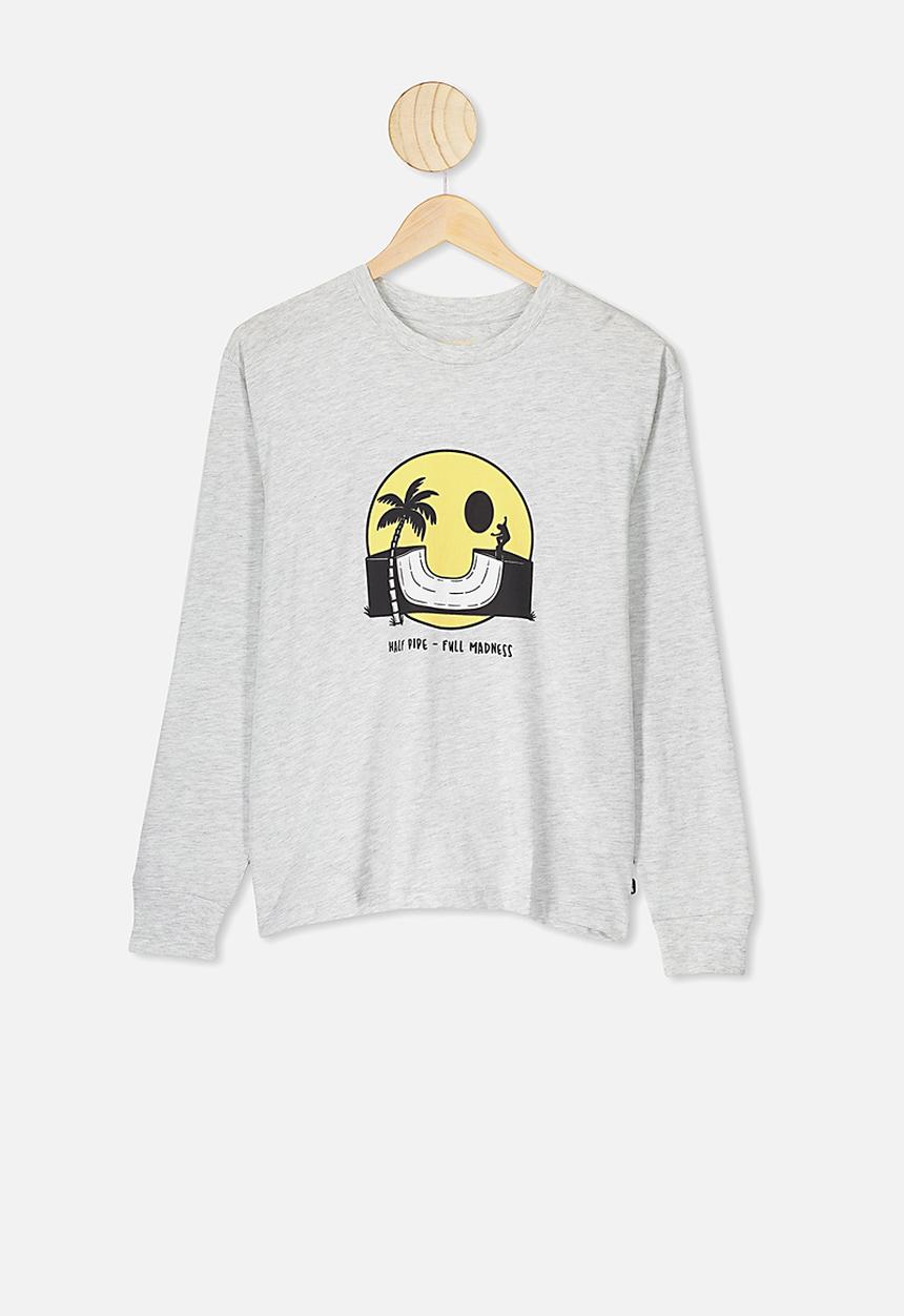 Free by Cotton On - Rufus long sleeve tee - summer grey 