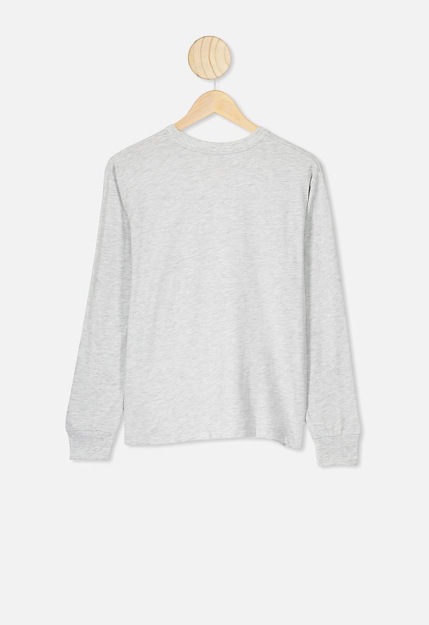 Free by Cotton On - Rufus long sleeve tee - summer grey 