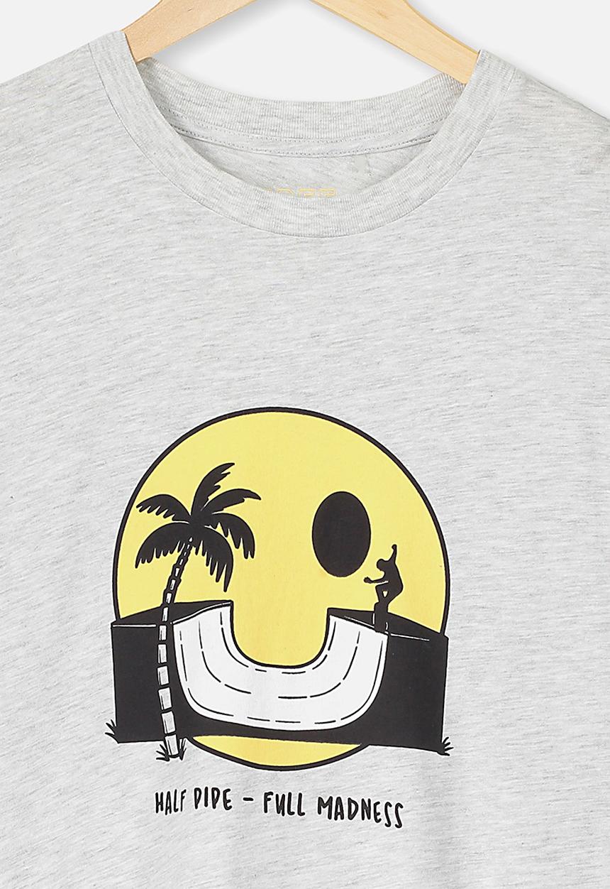 Free by Cotton On - Rufus long sleeve tee - summer grey 