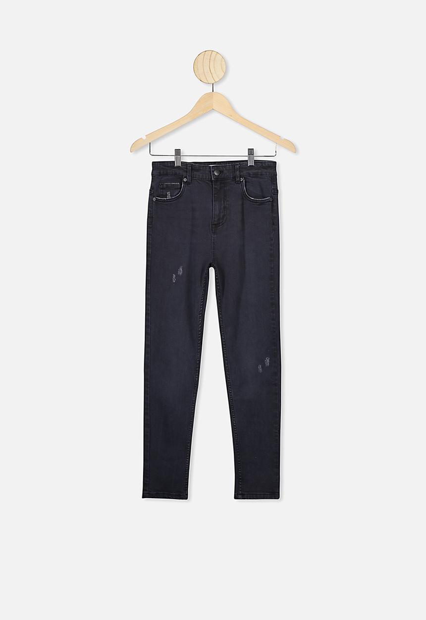 Free by Cotton On - Slim leg jean - black denim