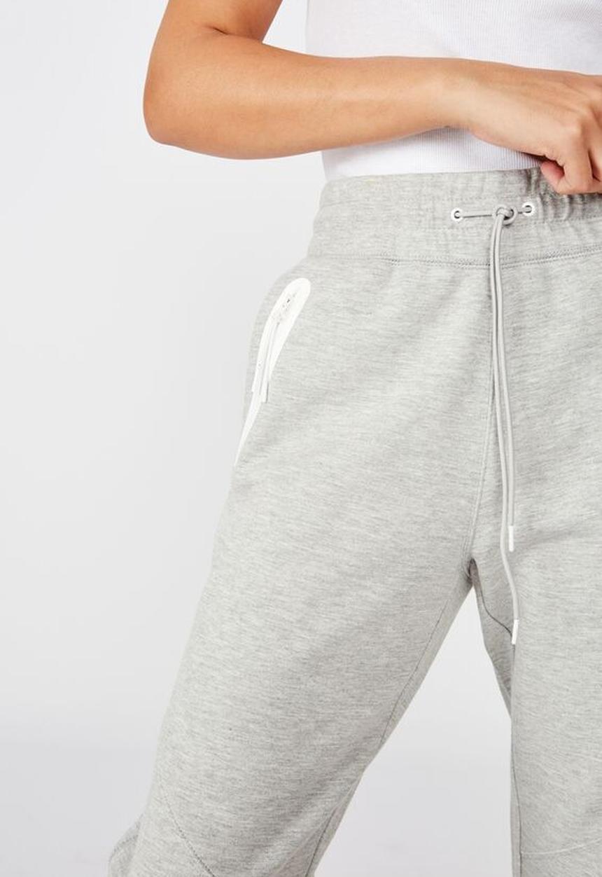 Cotton On - Tech zip trackpant - grey