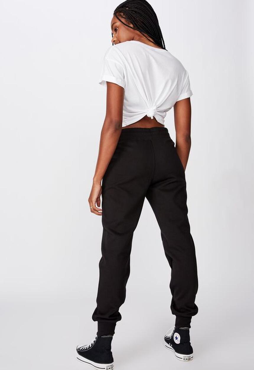 Factorie - Tech zip trackpant -  black