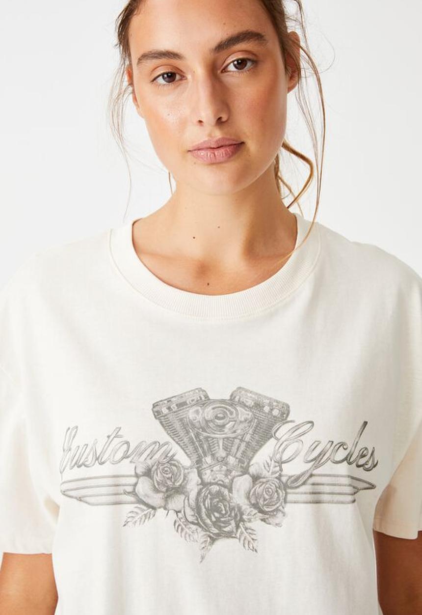 Cotton On - The original graphic tee - white sand