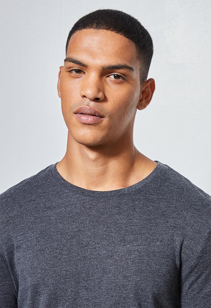 Superbalist - Nate plain long sleeve crew neck tee - grey1
