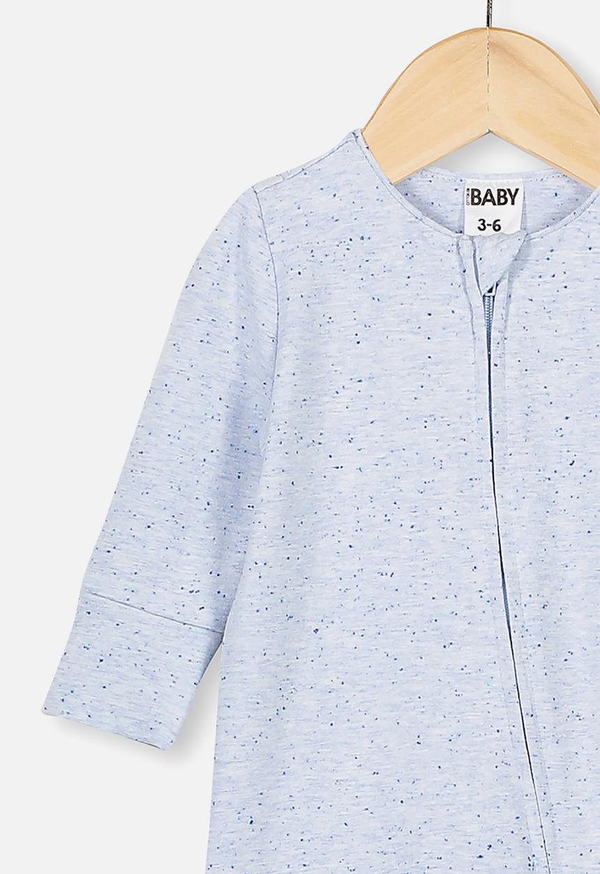 Cotton On - The long sleeve zip romper - blue 