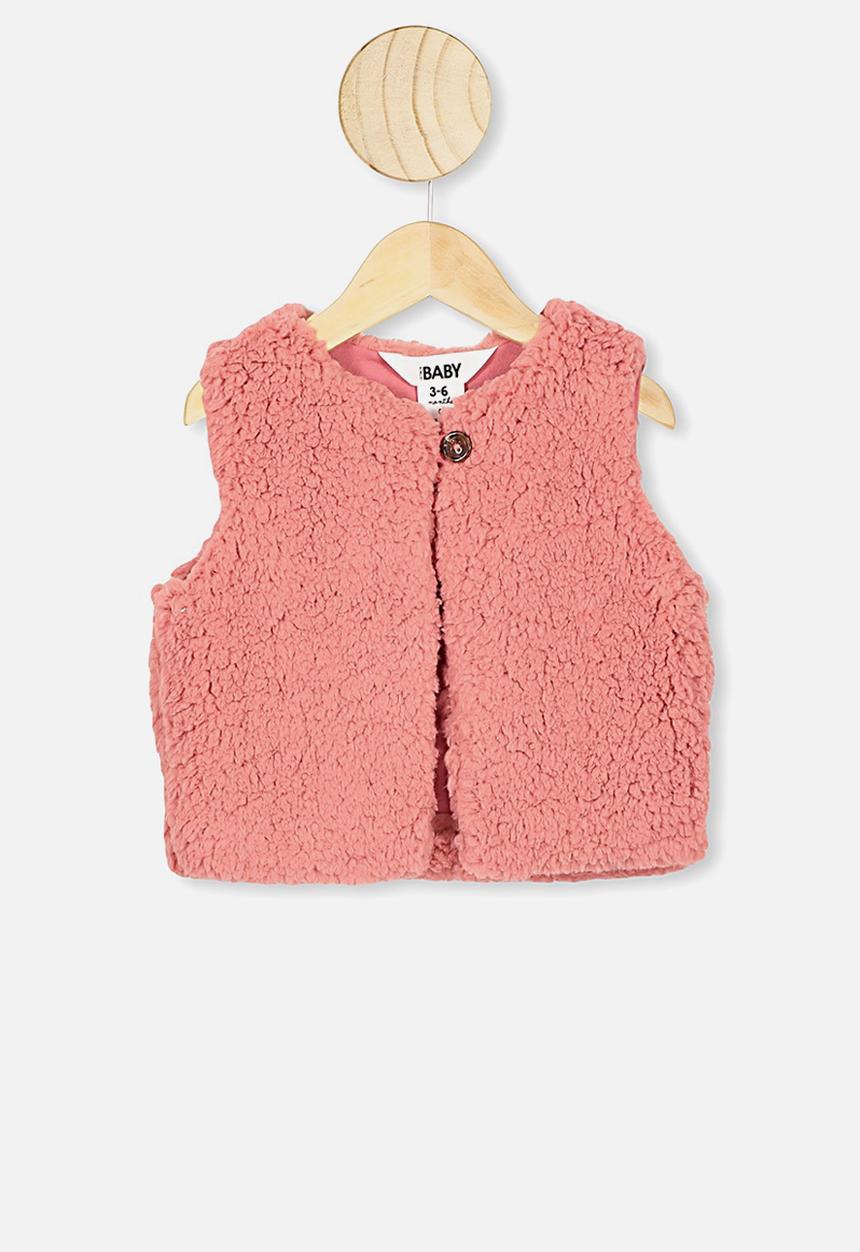 Cotton On - Alex vest - rusty blush