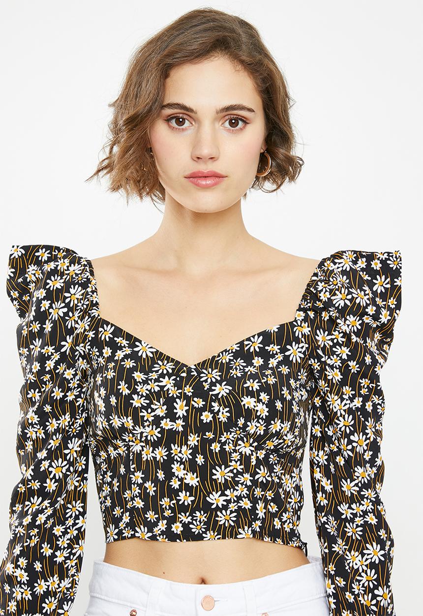 Glamorous - Puff sleeve blouse - multi 