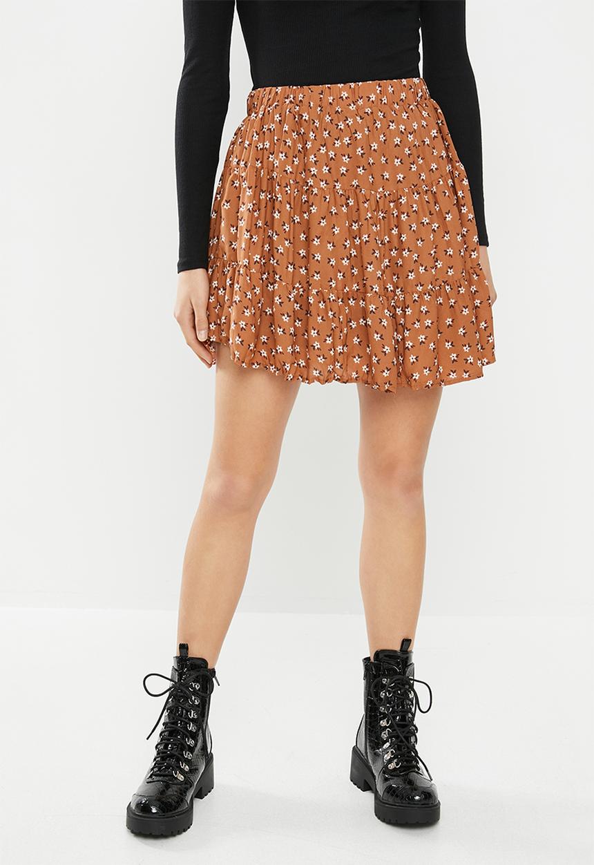 Cotton On - Sofia soft pleat mini skirt adian ditsy - multi