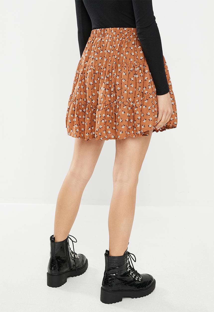 Cotton On - Sofia soft pleat mini skirt adian ditsy - multi