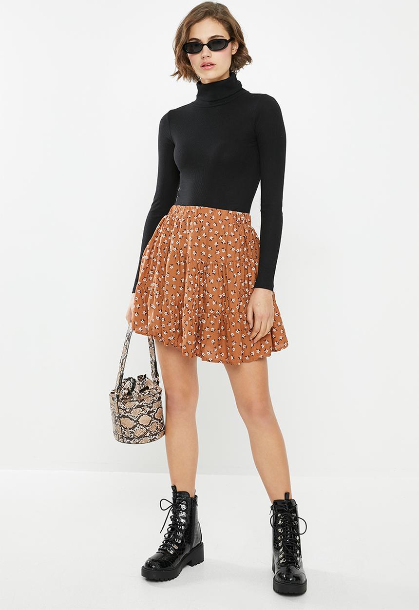 Cotton On - Sofia soft pleat mini skirt adian ditsy - multi