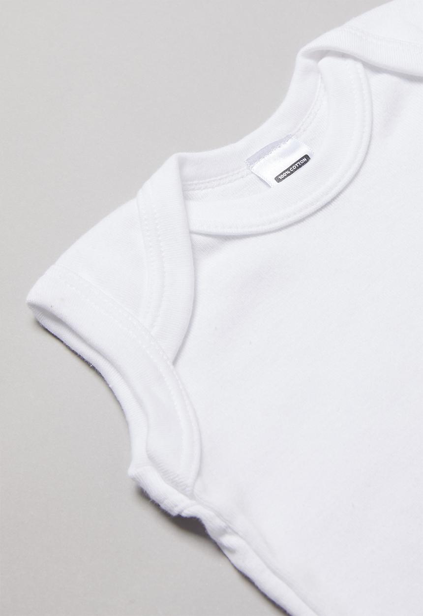 Pop Candy - 3pk sleeveless bodyvest - white