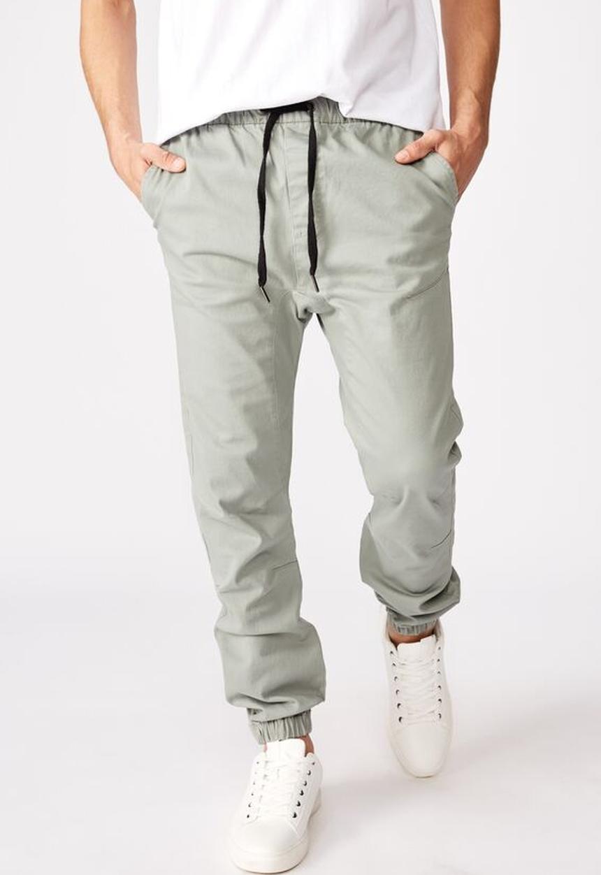 Cotton On - Drake cuffed pant - mist grey