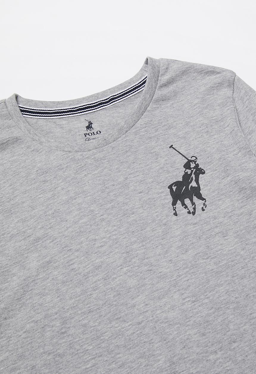 POLO - Boys Ashton tee - grey