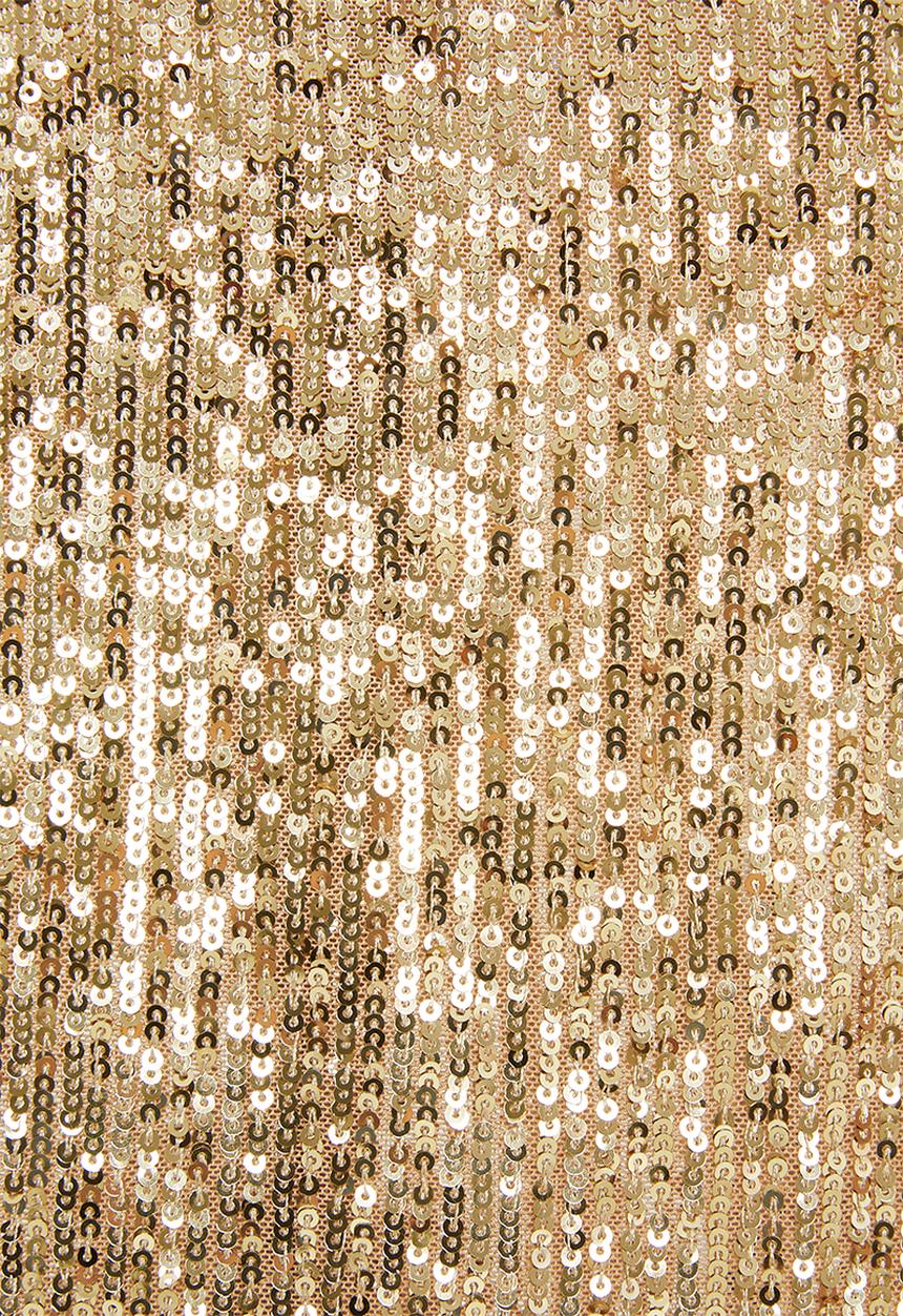 VELVET - Halter sequin blouse-gold