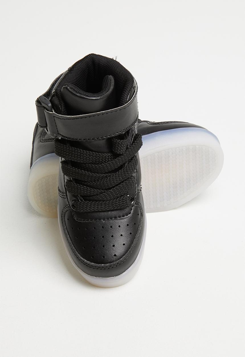 Pop Candy - Hi-top light up sneaker - black
