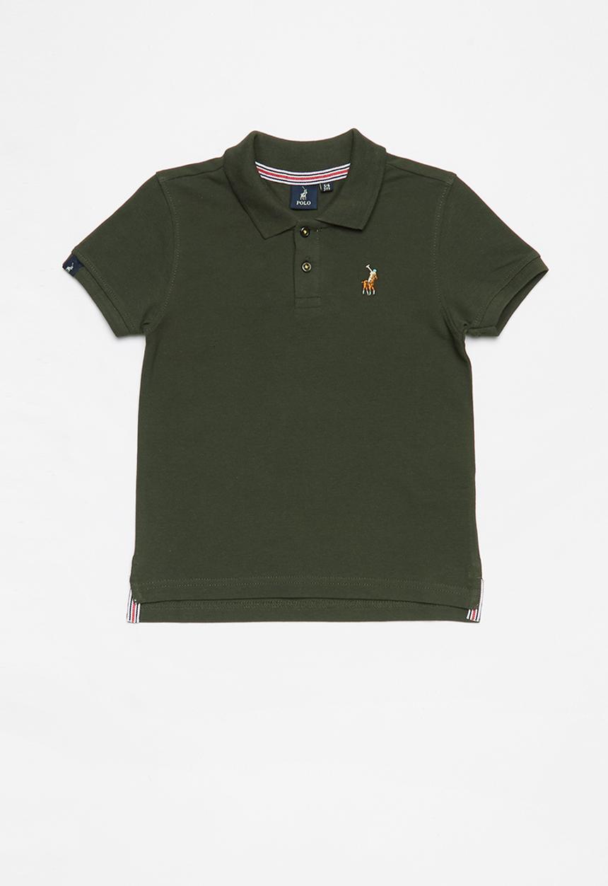 POLO - Boys Austin short sleeve golfer - olive