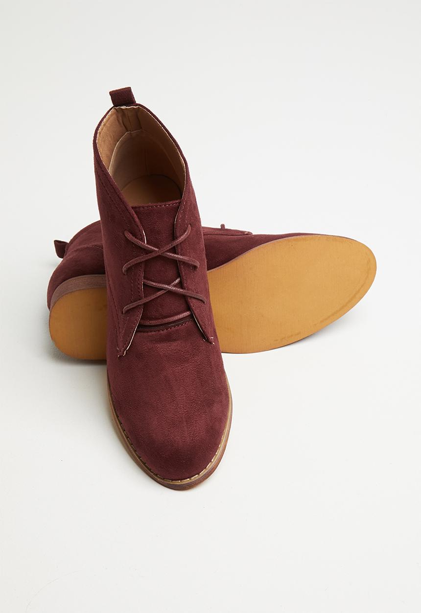Superbalist - Lacey desert boot - burgundy
