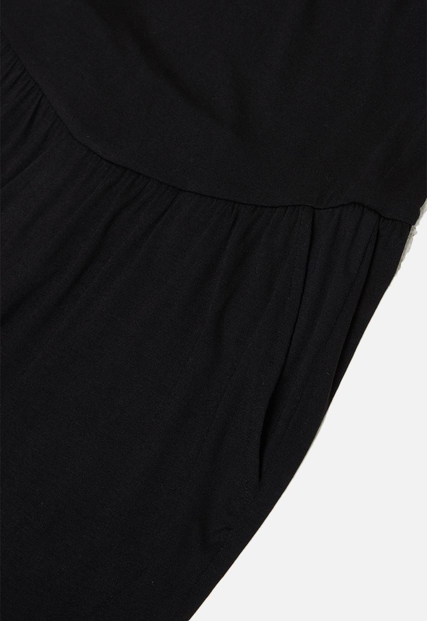 edit Maternity - maternity relaxed knit pant - black