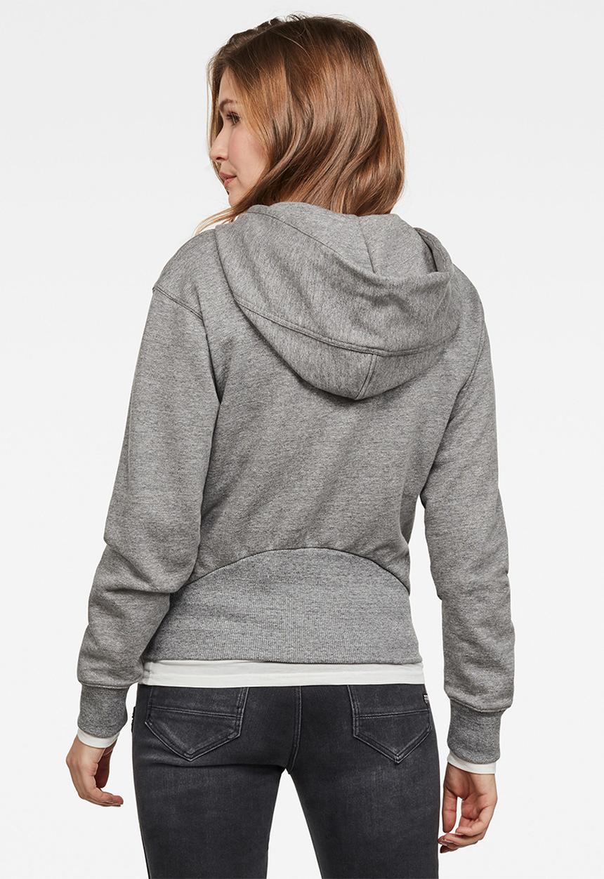 G-STAR - Fyx biker hooded sweater - grey