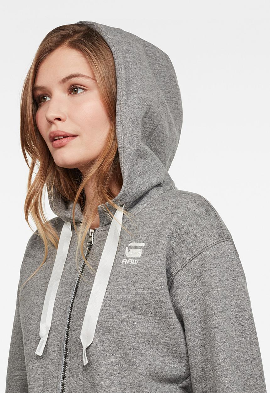 G-STAR - Fyx biker hooded sweater - grey