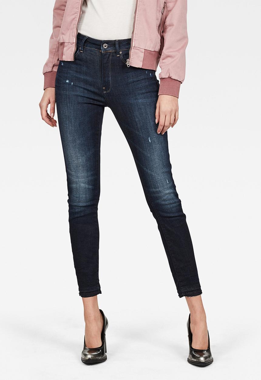 G-STAR - 3301 High waist skinny ankle - sapphire 