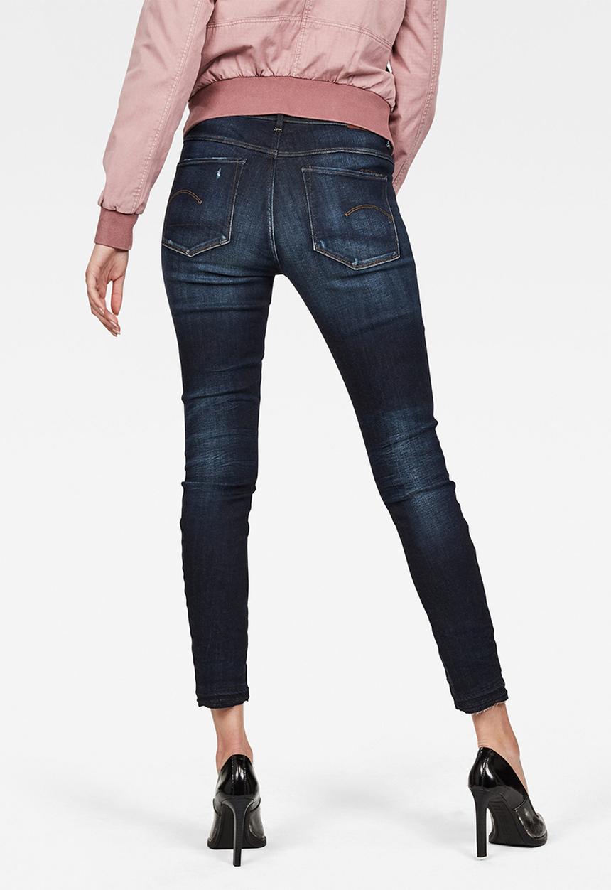 G-STAR - 3301 High waist skinny ankle - sapphire 
