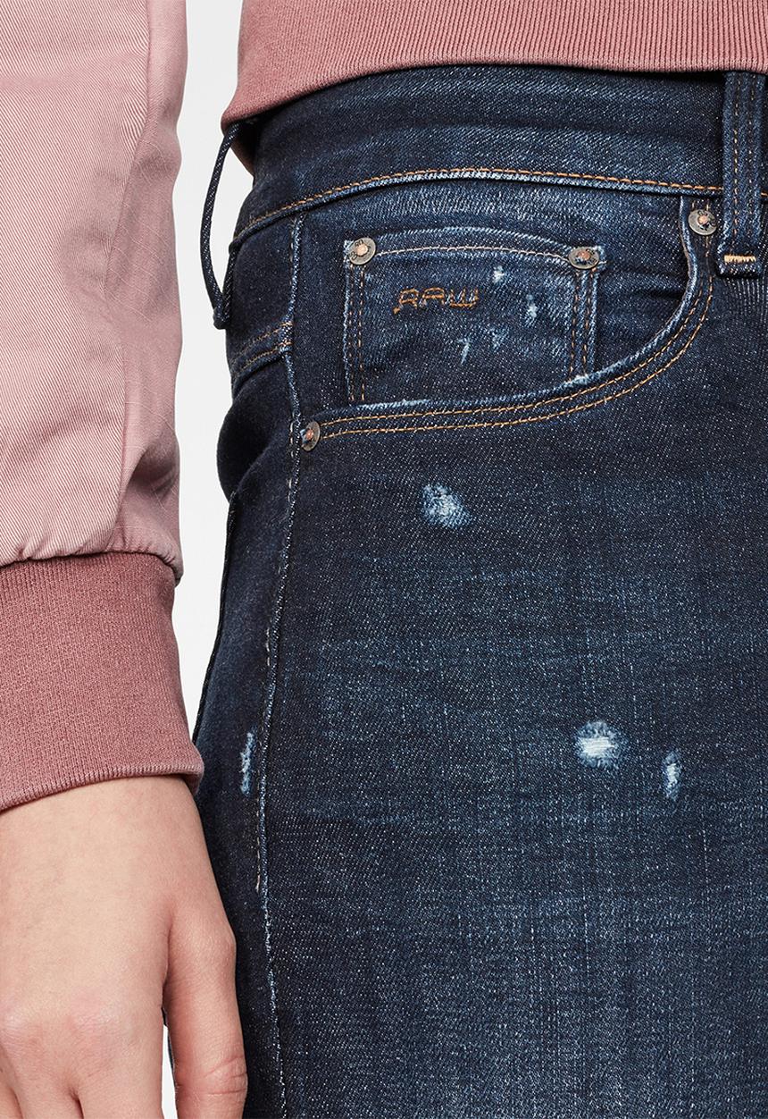 G-STAR - 3301 High waist skinny ankle - sapphire 